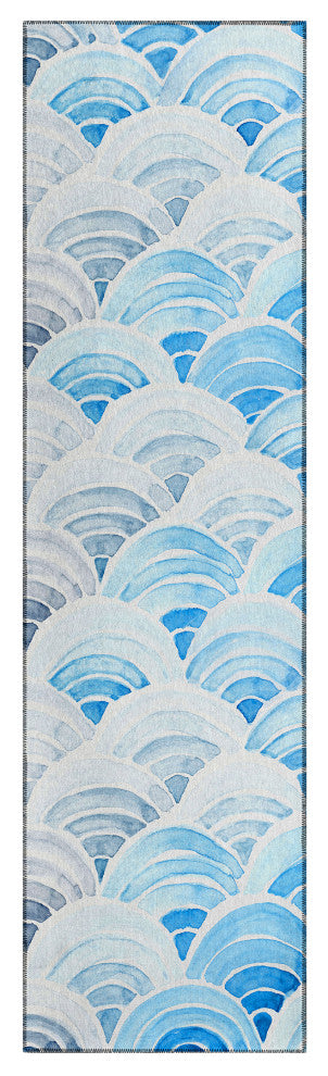 Indoor/Outdoor Seabreeze SZ5 Poolside Machine Washable 2'3" x 7'6" Runner Rug