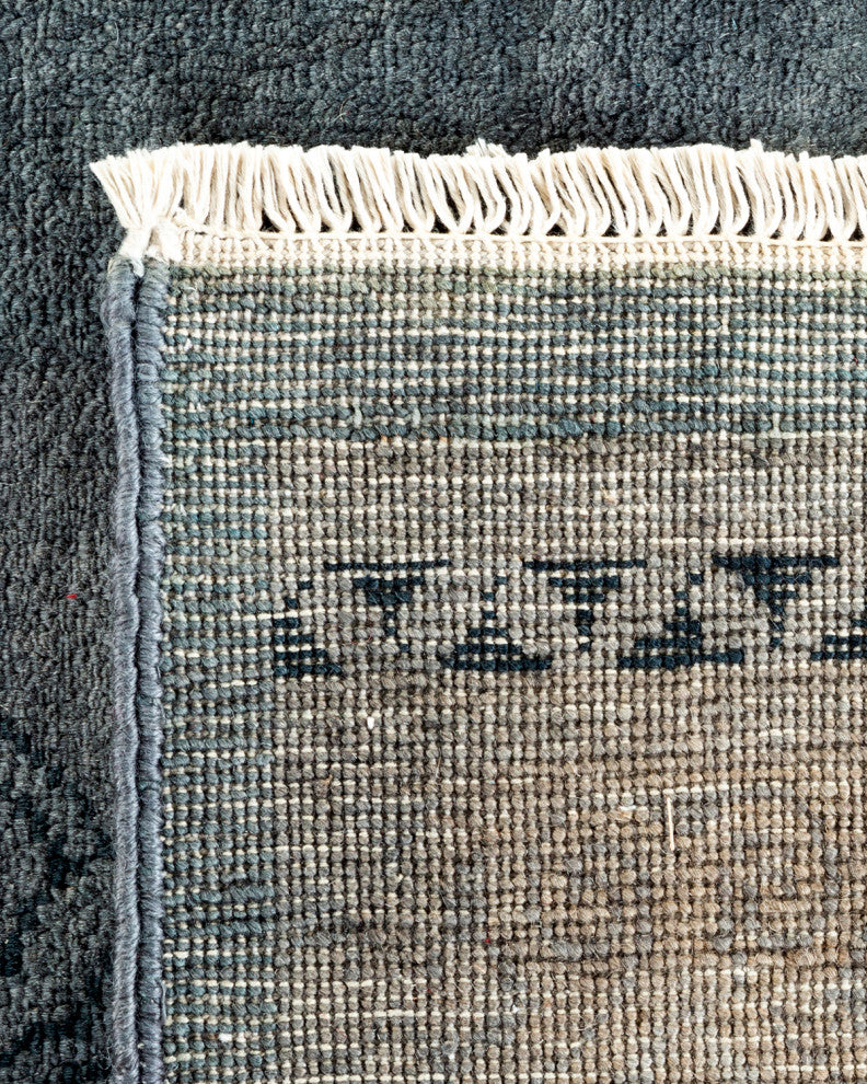 Fine Vibrance, One-of-a-Kind Hand-Knotted Area Rug Gray, 9' 4" x 11' 5"