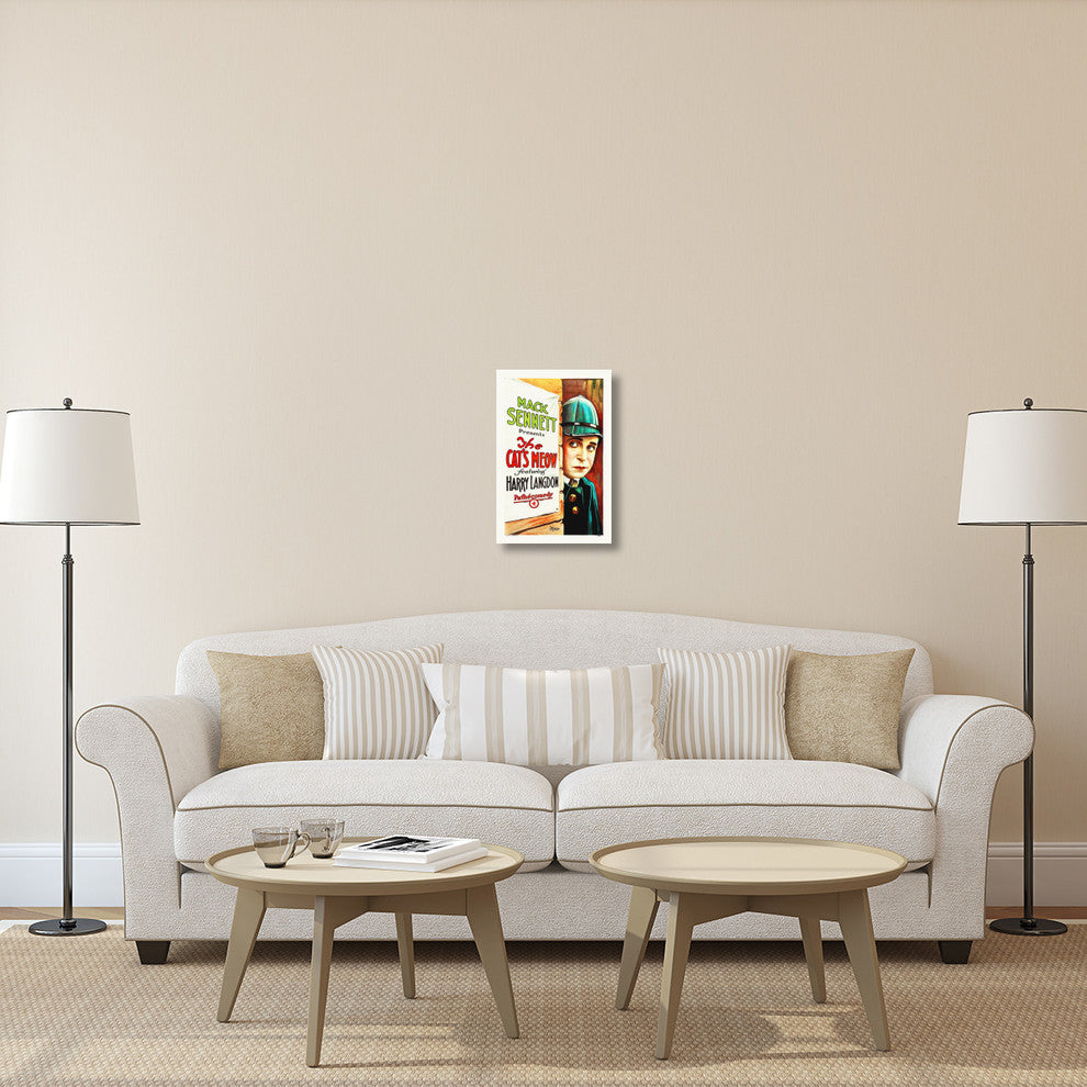 "The Cat's Meow" Stretched Canvas Giclee by Hollywood Photo Archive, 16"x24"
