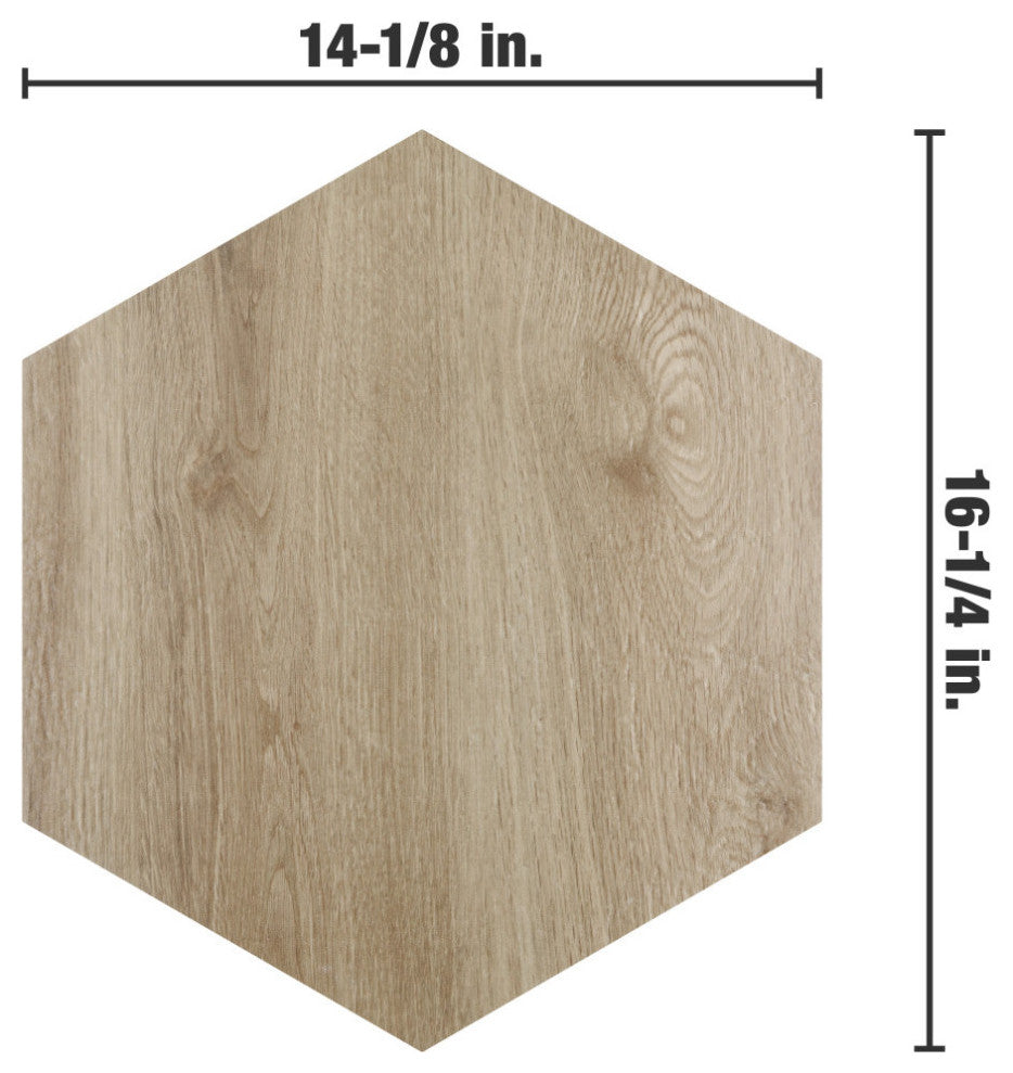 Natura Hex Camel Porcelain Floor and Wall Tile