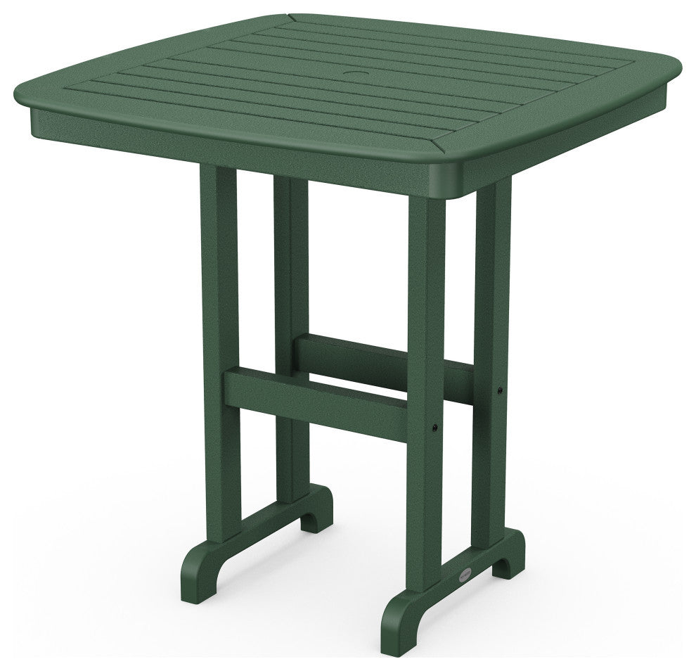 Polywood Nautical 37" Counter Table, Green