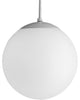 1-Light Pendant, White