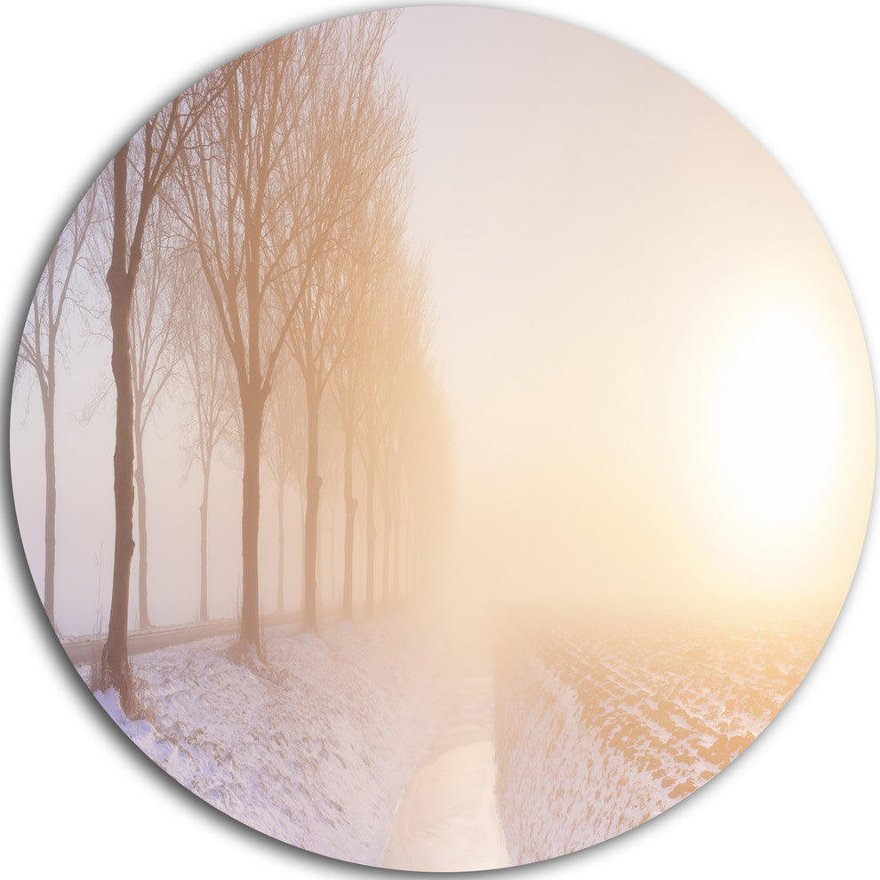 Typical Polder Land In The Nether, Landscape Disc Metal Wall Art, 36"