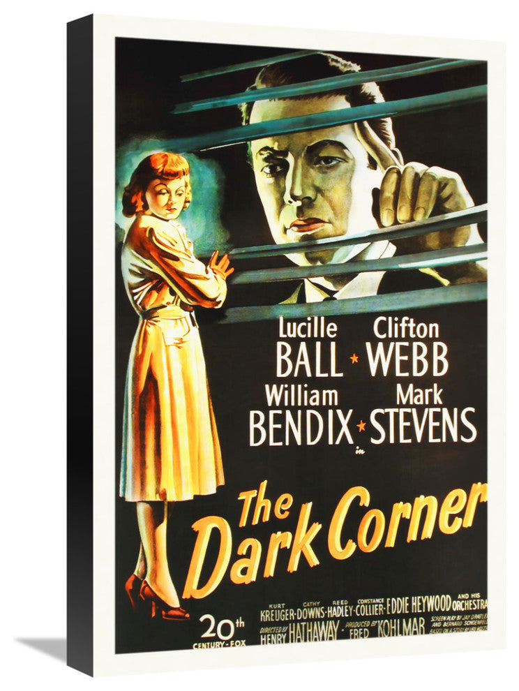 "The Dark Corner" Stretched Canvas Giclee by Hollywood Photo Archive, 15x22"