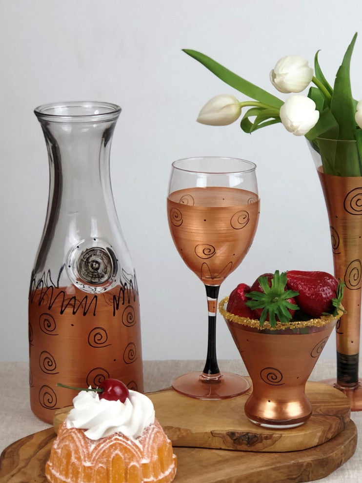 Gold Curl Carafe