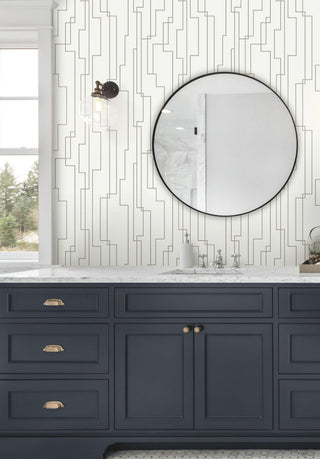 Geo Circuits Peel & Stick Wallpaper