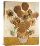 "Sunflowers, 1888" Stretched Canvas Giclee by Vincent Van Gogh, 17"x22"
