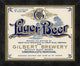 "Gilbert Brewery Lager Beer"  by Vintage Booze Labels, 18x15"