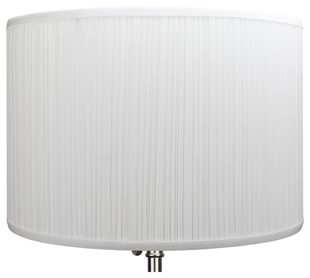 Fenchel Shades 16"x16"x11" Spider Attachment Drum Lamp Shade, Pleated Mush