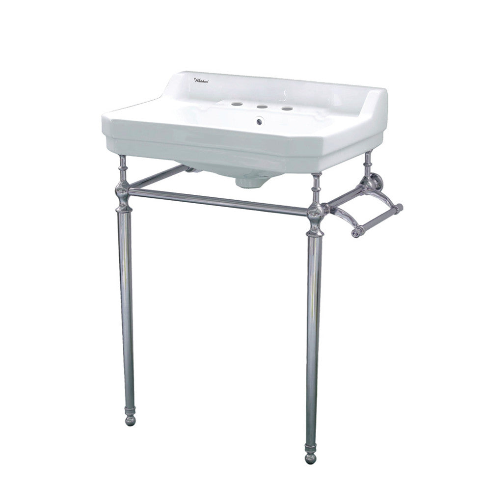 Victoriahaus Console With Integrated Rectangular Bowl With Widespread Hole Drill