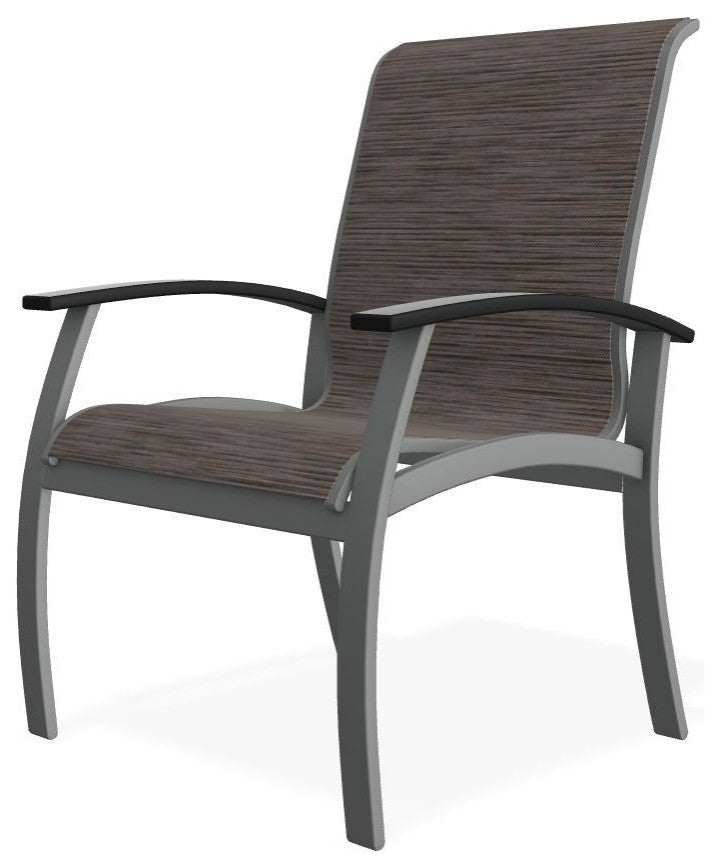 Belle Isle Sling Outdoor Dining Chair, James/Graphite