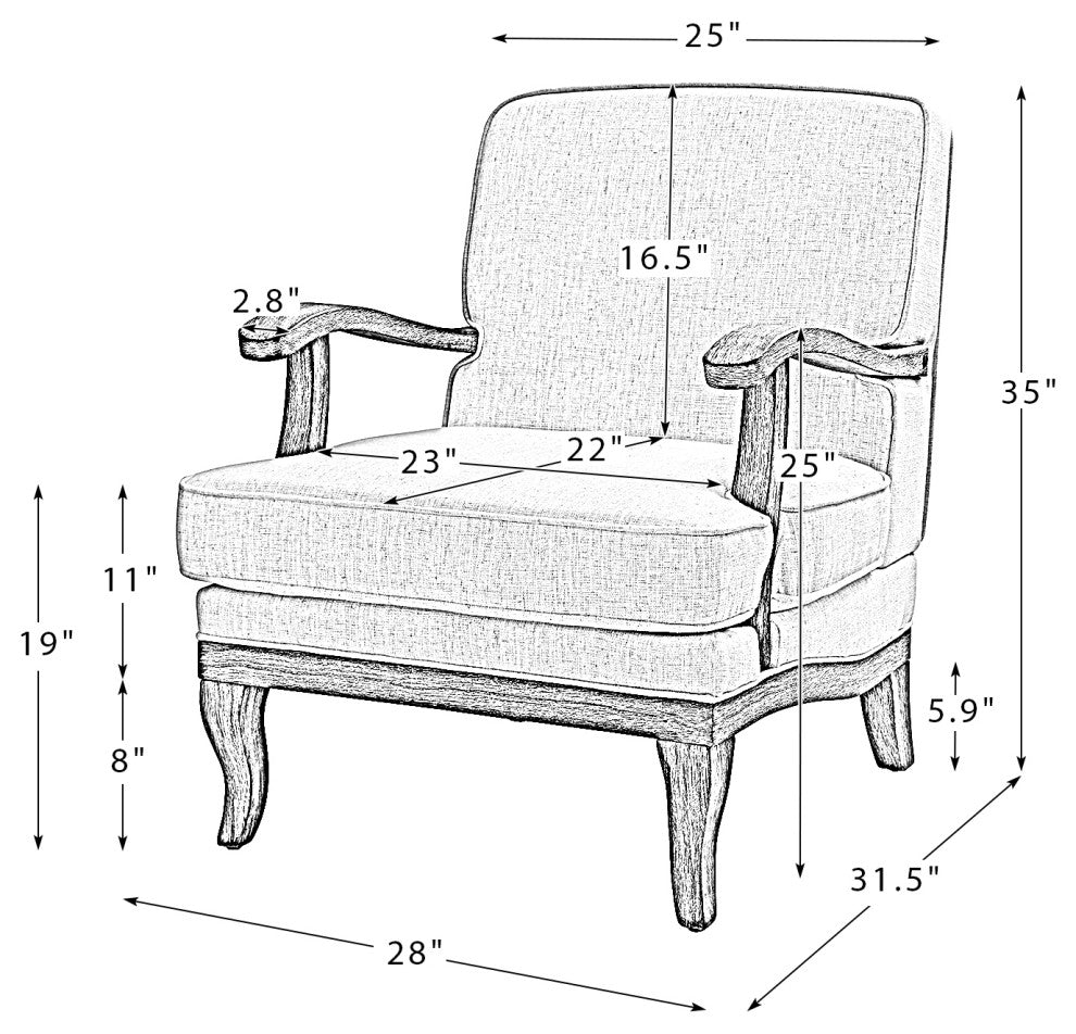 Peppone Armchair, Set of 2, Ivory