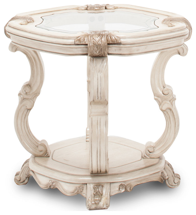 Platine de Royale End Table - Champagne