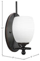 Capri 1-Light Wall Sconce, White Linen