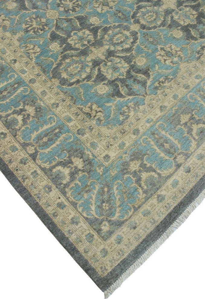 Peshawar Hakim Gray Rug, 8''1x9''10