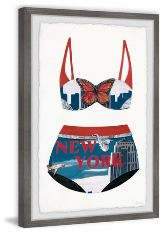 "City Bikini" Framed Painting Print, 20x30