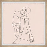 "Feeling Tired" Framed Painting Print, 32x32