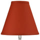 Fenchel Shades 4"x9"x8" Empire Lamp Shade, Linen Paprika