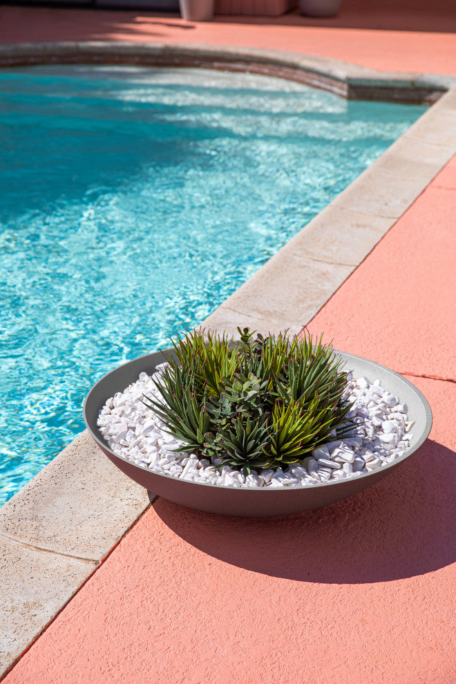 Lane Round Planter Bowl, Grey, 32'', 1 Pack