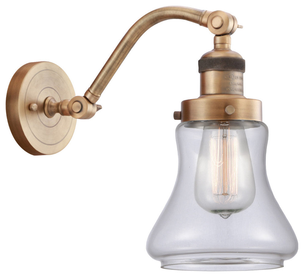Innovations 515-1W-BB-G192 1-Light Sconce, Brushed Brass