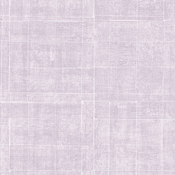 Uneven Grid Tile Pattern Wallpaper, Purple, Bolt