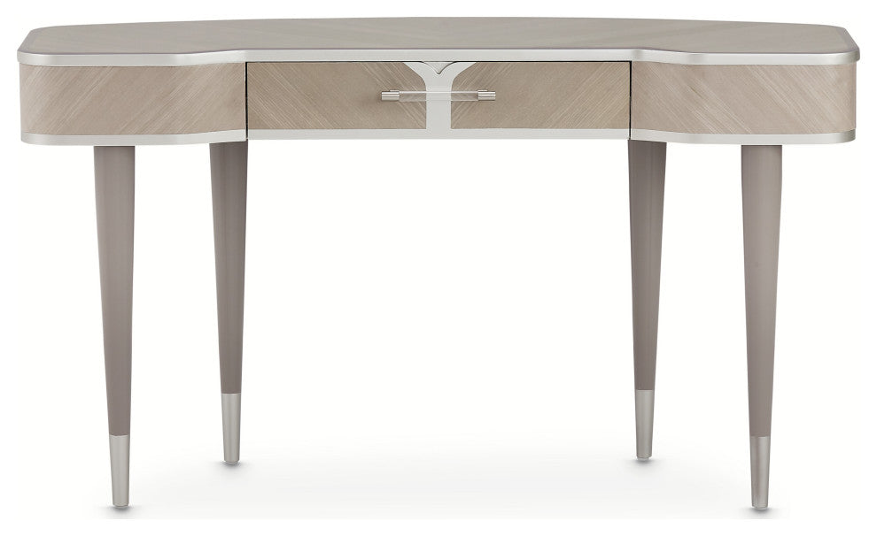 Lanterna Vanity With Mirror, Silver Mist