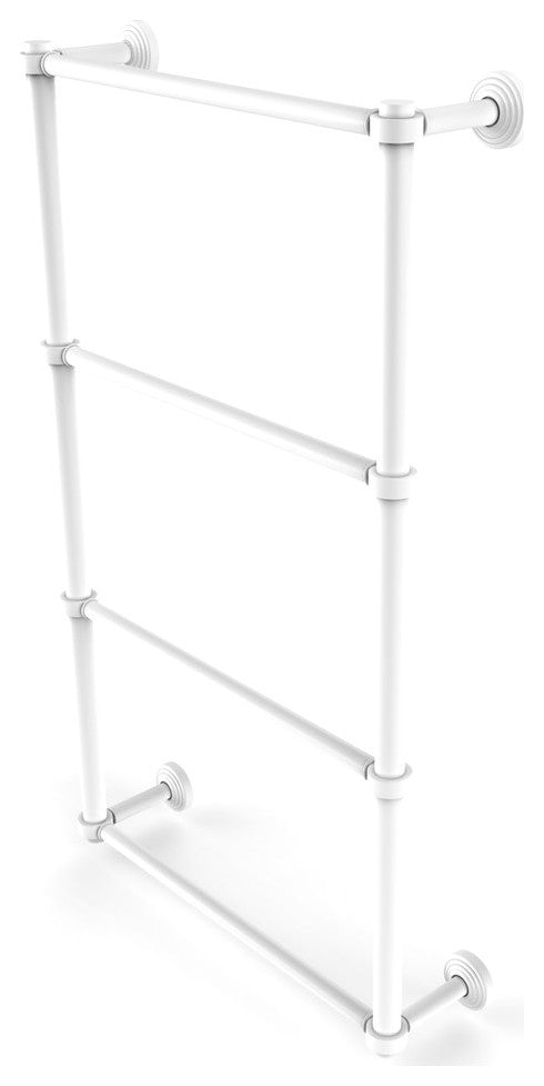 Waverly Place 4 Tier 36" Ladder Towel Bar, Matte White
