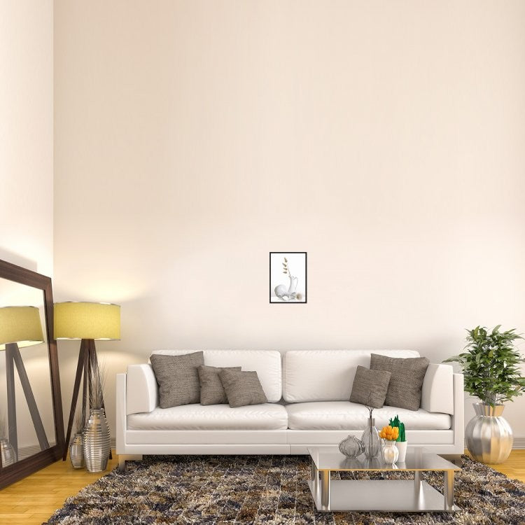 "White" Framed Canvas Giclee by Aida Ianeva, 12x17"