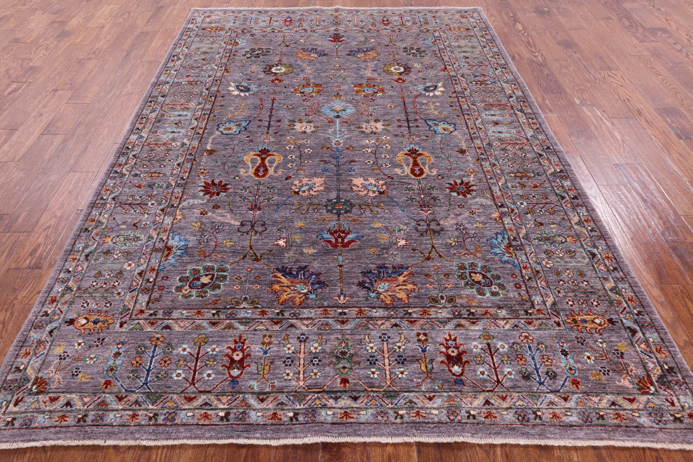6' 9" X 9' 9" Handmade Persian Tabriz Wool Rug Q9822