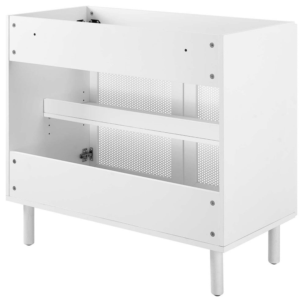 Calla 36" Perforated Metal Bathroom Vanity Cabinet (Sink Basin Not Included) - W