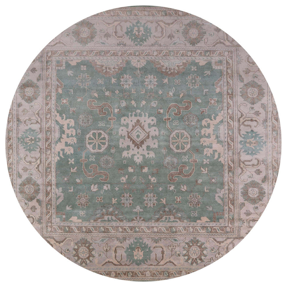 Ahgly Company Indoor Round Mid-Century Modern Area Rugs, 3' Round