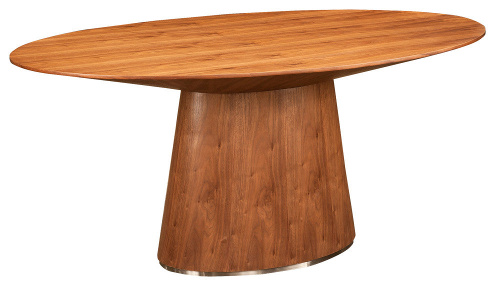 Otago Oval Dining Table Walnut