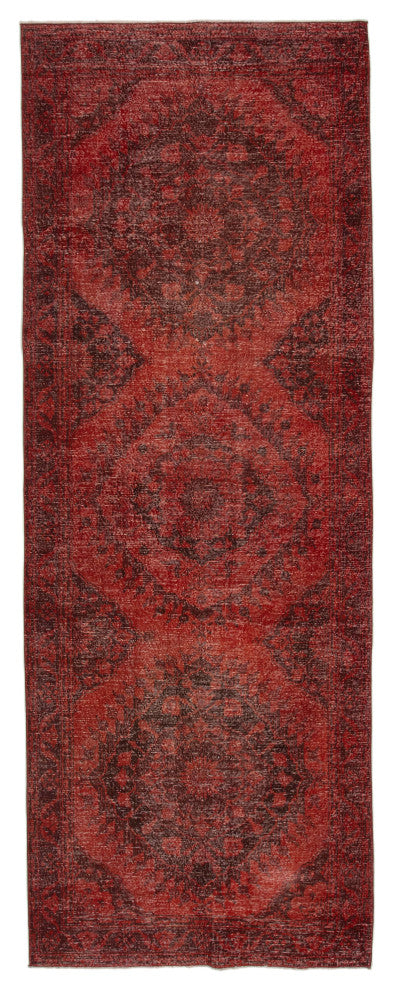 Rug N Carpet - Handwoven Turkish 4' 8" x 12' 8" Contemporary Runner Rug