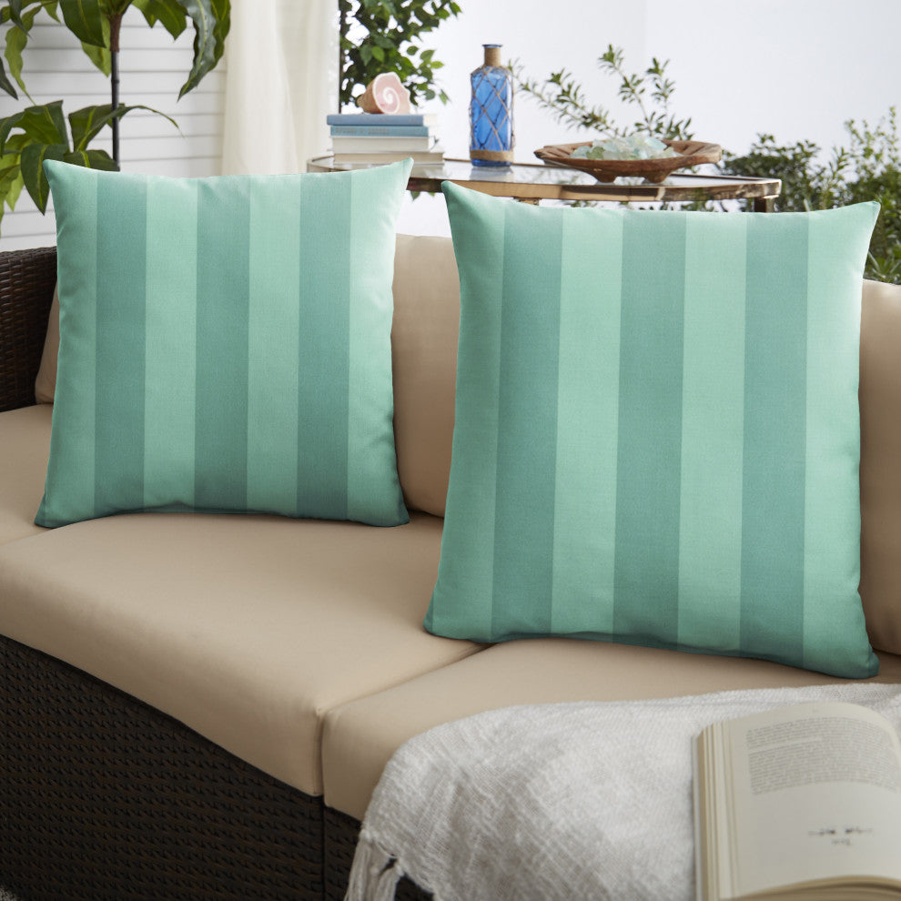 Sorra Home Preview Lagoon Knife Edge Pillow, Set of 2, 24"x24"x6"