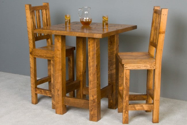 Barnwood Pub Table And Chair Set