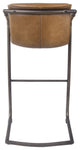 Indy Stool, Set of 2, Antique Cigar Brown, Bar Stool, Faux Leather