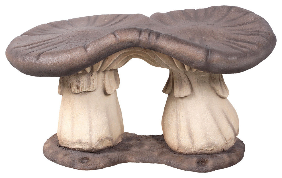 Mystic Mushroom Garden Bench