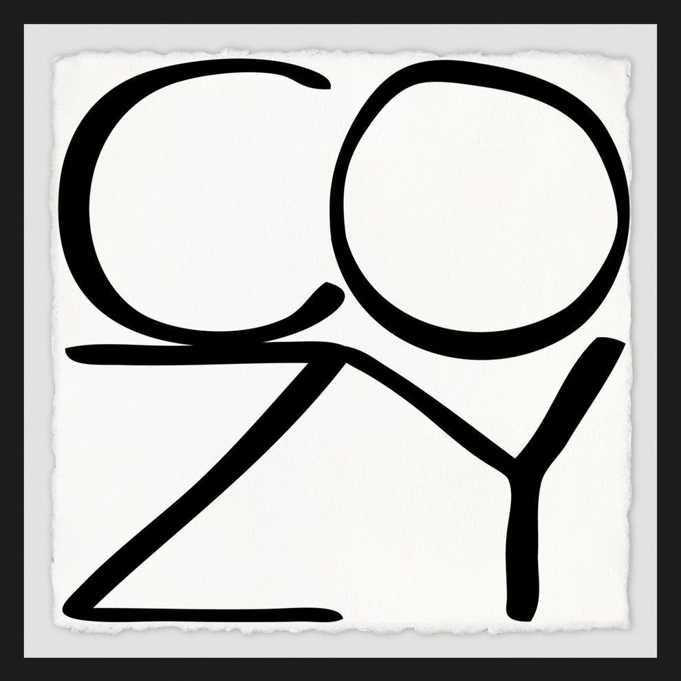 "Cozy" Framed Painting Print, 12"x12"