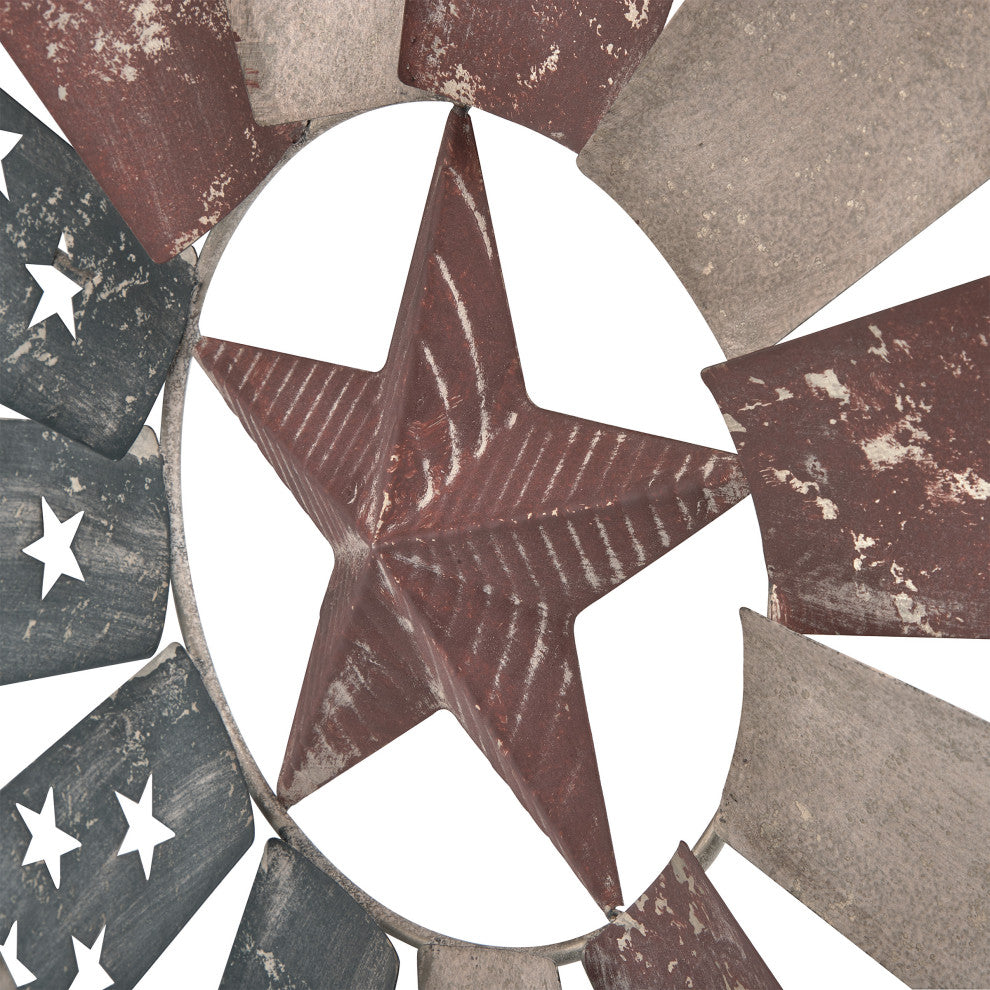 Patriotic Windmill Wall Decor
