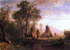 Albert Bierstadt Indian Encampment  Late Afternoon Gallery Wrapped Canvas Print