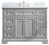 South Bay 43" Bathroom Vanity, Gray Finish