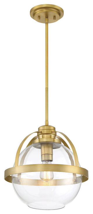 Pendleton 1-Light Pendant, Warm Brass