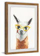 "Yellow Sunglasses" Framed Painting Print, 16"x24"