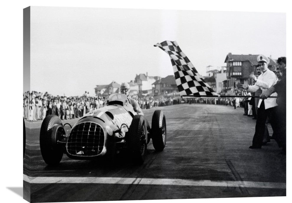 "Checkered Flag, 1950" Artwork, 32"x24"
