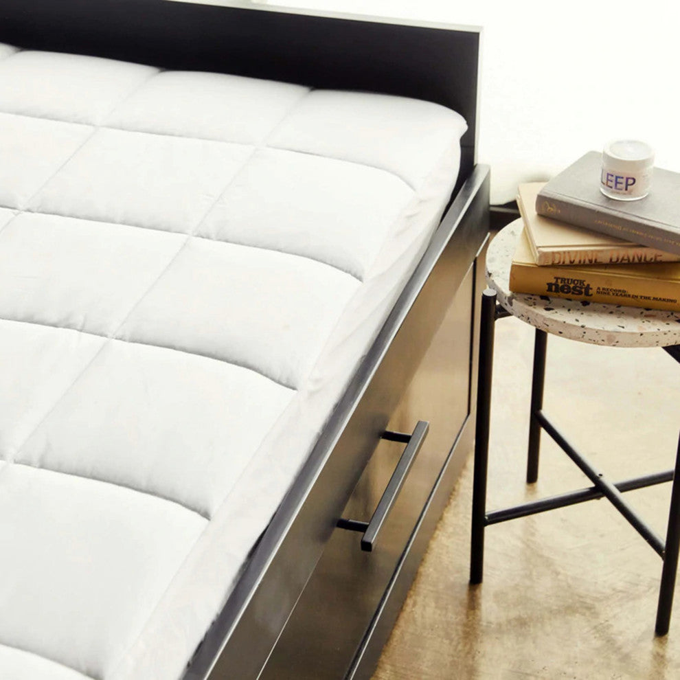 Down Alternative Organic Cotton Shell Mattress Pad, Queen(60"x80")