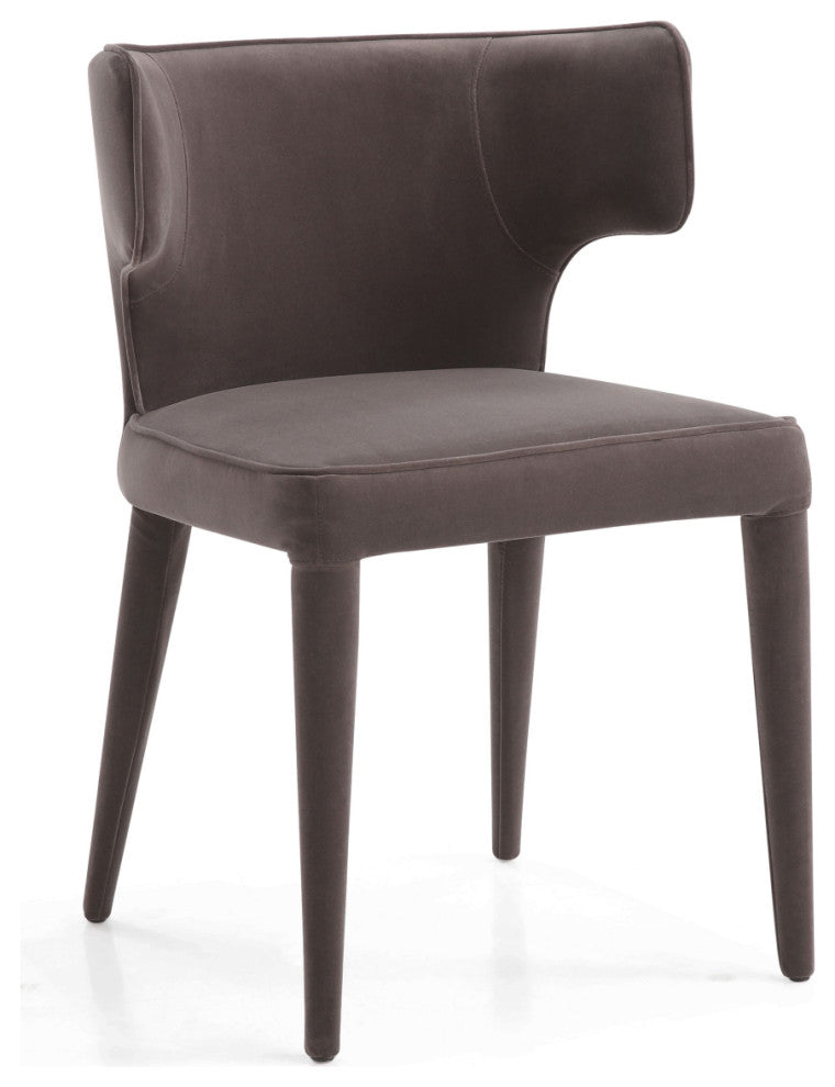 Gray Velvet Mid-century Dining Chair Andrew Martin Juno