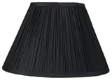 Mushroom Pleated Lamp Shade, 6x12x8", Black