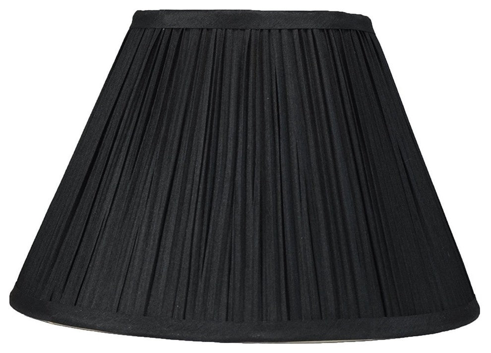 Mushroom Pleated Lamp Shade, 6x12x8", Black
