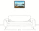 Rocky Beach Landscape 16x24 Black Floating Framed Canvas