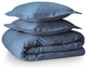 Bare Home Microfiber Duvet Insert & Duvet Cover Set, Coronet Blue, King